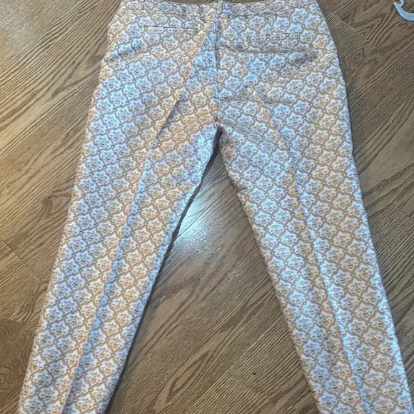 J. Crew 64% Silk Pink Patterned Pants - Picture 4 of 4